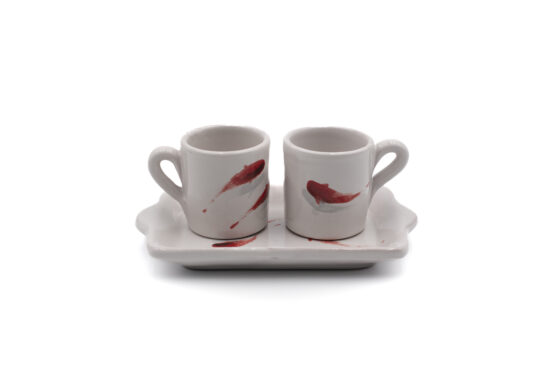 Tete a Tete Coffe Cup Pesci Rossi